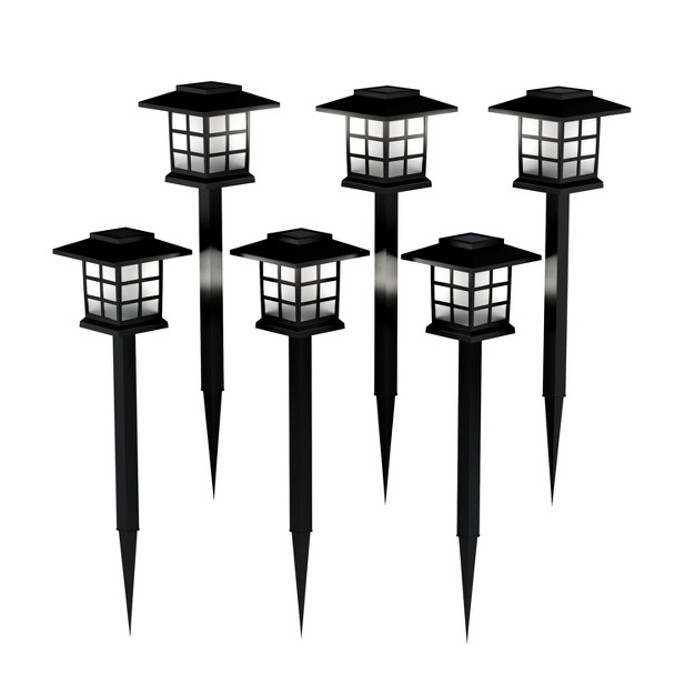 Nature Spring Solar Pathway Water resistant Coach Lights 6 Count