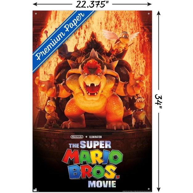 Trends International The Super Mario Bros Movie Bowser x27 s World Key Art Unframed Wall Poster Prints