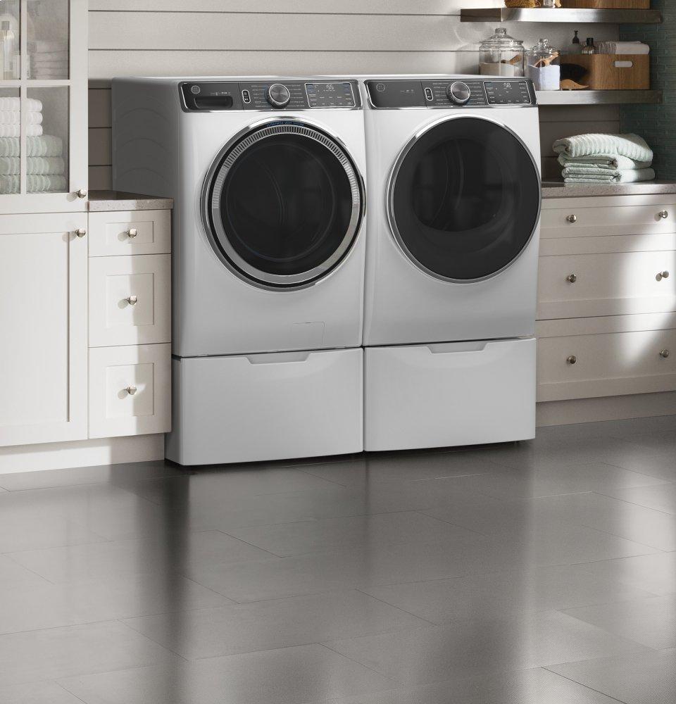 Ge Appliances GFW850SSNWW Ge® 5.0 Cu. Ft. Capacity Smart Front Load Energy Star® Steam Washer With Smartdispense™ Ultrafresh Vent System With Odorblock™ And Sanitize + Allergen