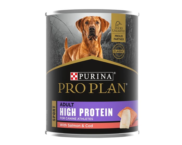 Purina Pro Plan Sport High Protein With Salmon  Cod Entrée Wet Dog Food， 13 oz. Can