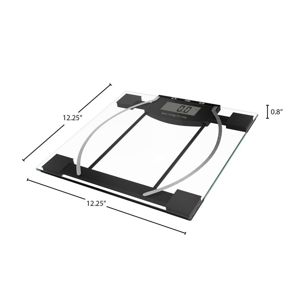 Remedy Digital Body Weight Fat and Hydration Scale-BIA 72-6628B