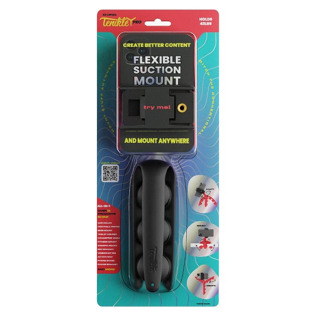 Tenikle Pro Bendable Suction Cup Tripod Mount