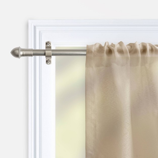 Caf Curtain Rod Nickel