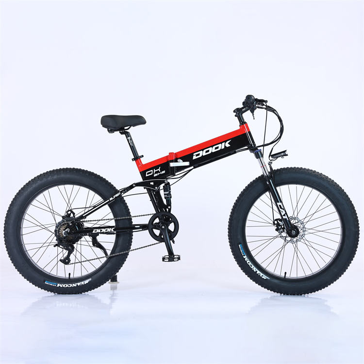 26 Inch 350W 500W 750W 36V 48V 10AH 15AH 20AH  7 Speed Folding E Bike Fat Tire Electric Bike