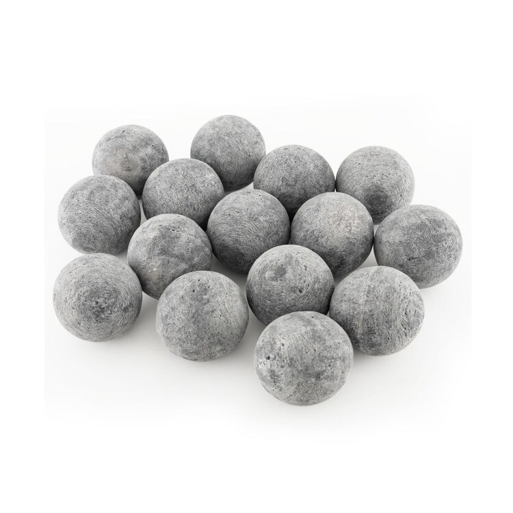 15 Pieces Ceramic Fiber Fire Balls for Outdoor Use Gray   3\