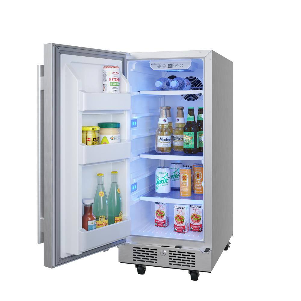 Avallon 3.3 cu. ft. Built-In Outdoor Refrigerator in Stainless Steel AFR152SSODLH