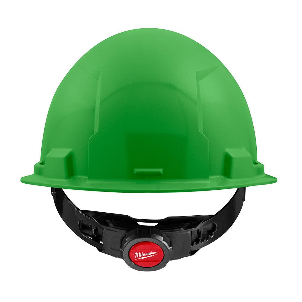 MW Hard Hat Green Front Brim with 4pt Ratcheting Suspension Type 1 Class E 48-73-1106 from MW