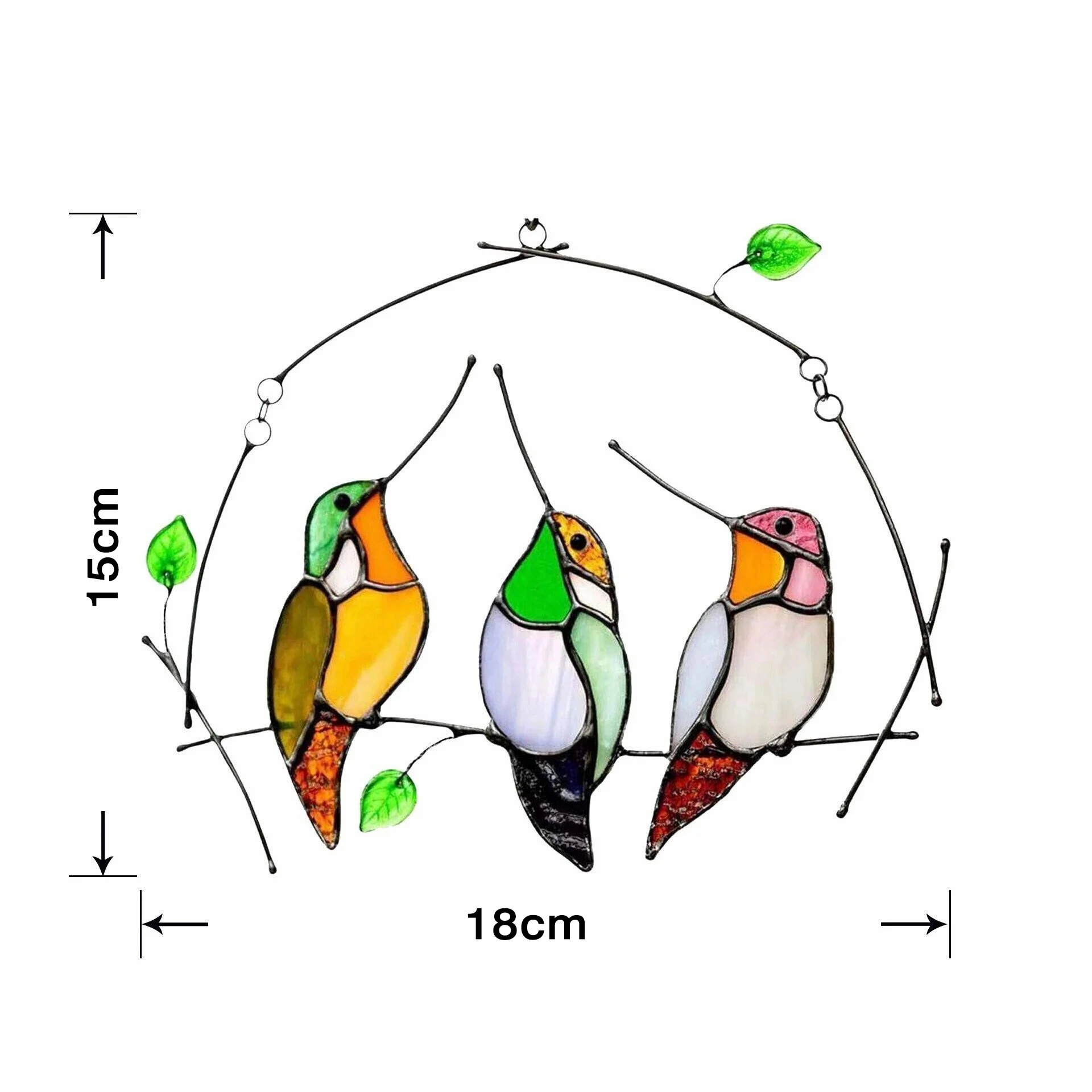 🔥 BIG SALE - 49% OFF🔥The Best Gift-Birds Stained  Window  Panel