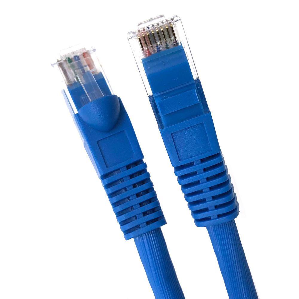 Micro Connectors Inc 50 ft. CAT6A 10GB UTP Network Patch Cable Blue E09-050BL