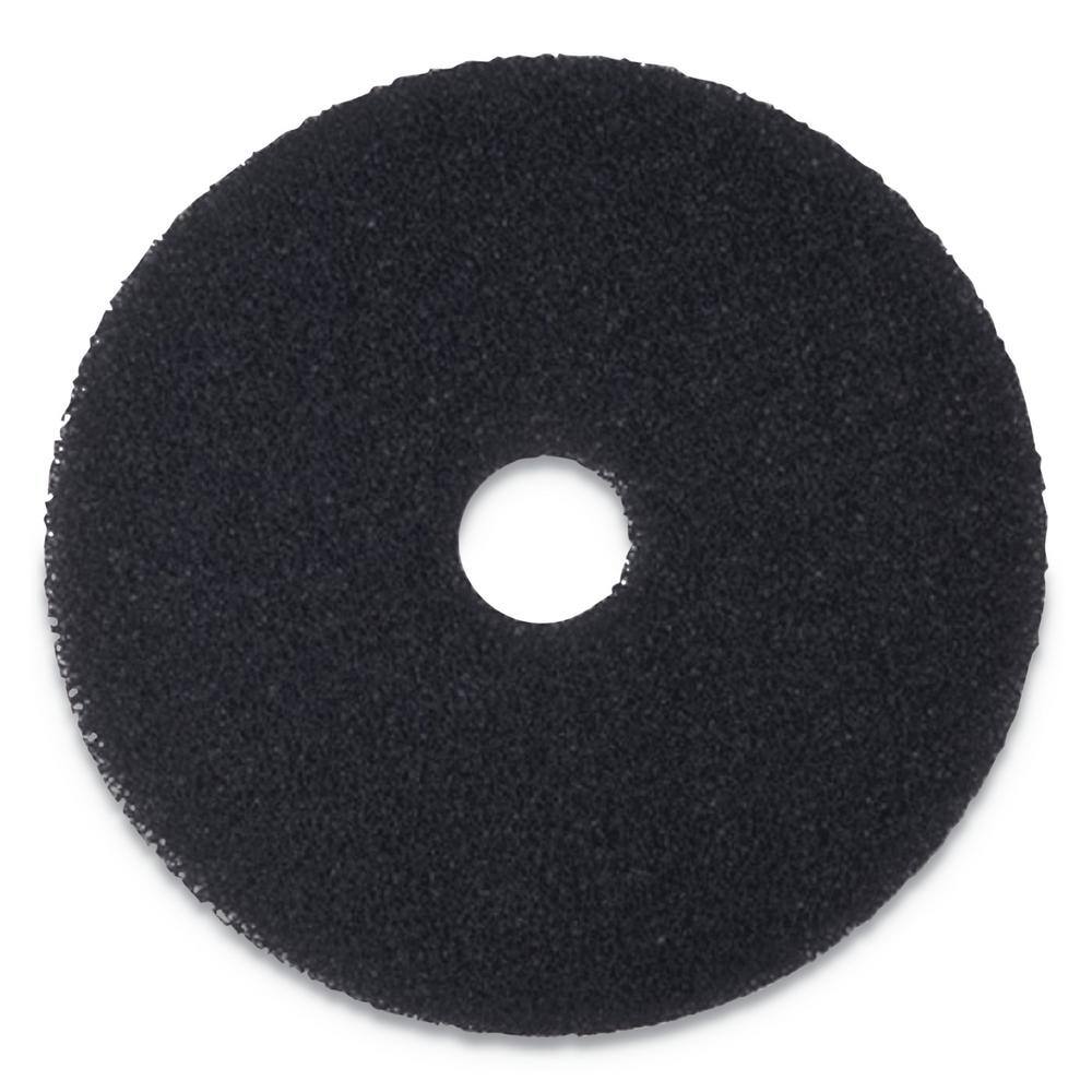 Premiere Pads 12 in. Standard Stripping Black Floor Pads (Case of 5) BWK4012BLA