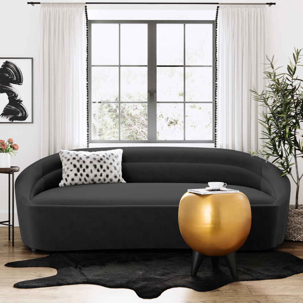 Ellison Velvet Sofa   Transitional   Sofas   by TOV Furniture  Houzz