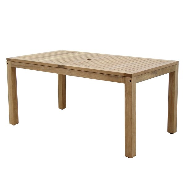 Amazonia Bacher Outdoor Patio Teak Dining Table