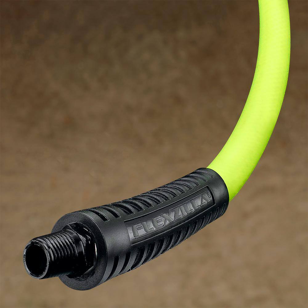 Flexzilla 14 in. x 50 ft. Air Hose with 14 in. MNPT Fittings HFZ1450YW2