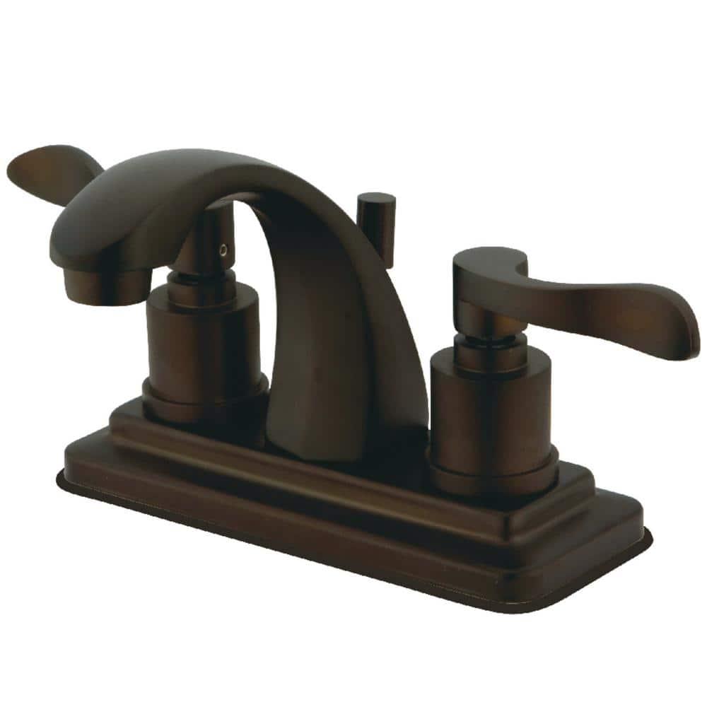 Kingston Brass NuWave 4 in Centerset 2Handle Bathroom Faucet in Oil Rubbed Bronze