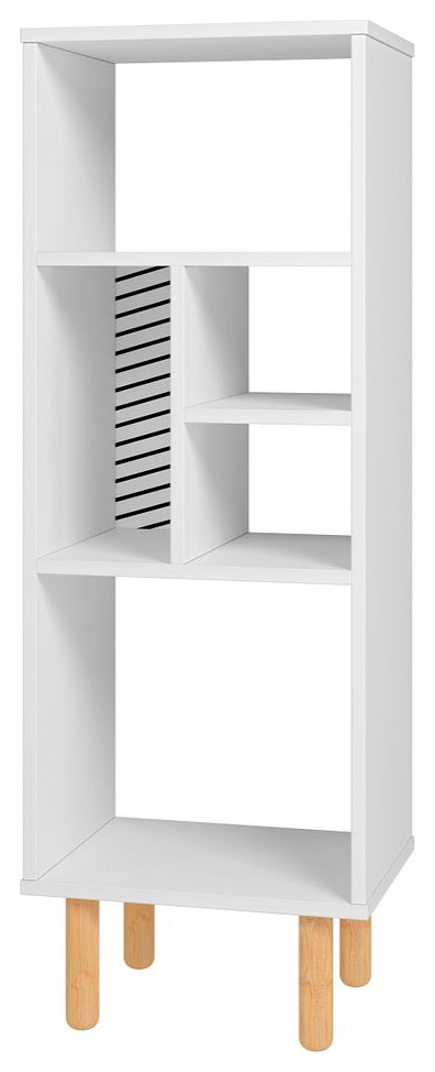 Manhattan Comfort Essex 42.51 Bookcase  5 Shelves   Midcentury   Bookcases   by Manhattan Comfort  Houzz