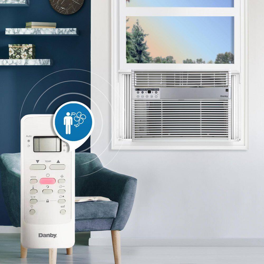 Danby 14500 BTU 700 sq.ft. ENERGY STAR Compliant Window AC with Wi-Fi and Remote in White DAC145EB6WDB-6