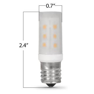 Feit Electric 40-Watt Equivalent T8 Intermediate E17 Base Appliance LED Light Bulb Warm White 3000K BP40T8NSULED