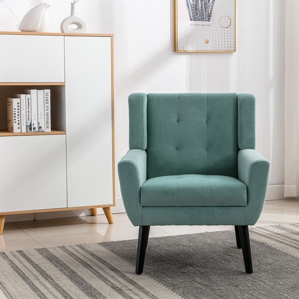 Soft Velvet Ergonomics Accent Chair