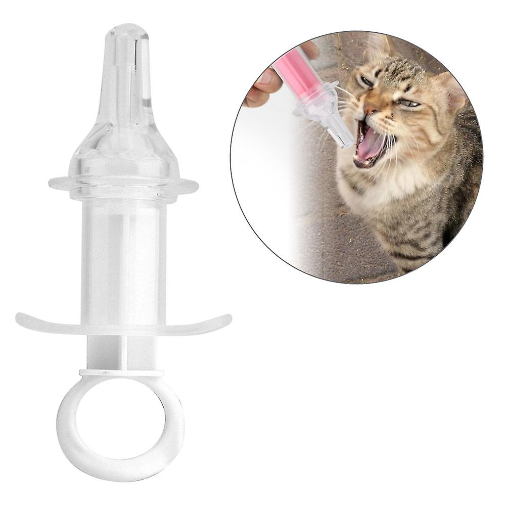 Baby Pet Medicine Feeder Infant Dispenser Syringe Medicine Feeding Needle(white)