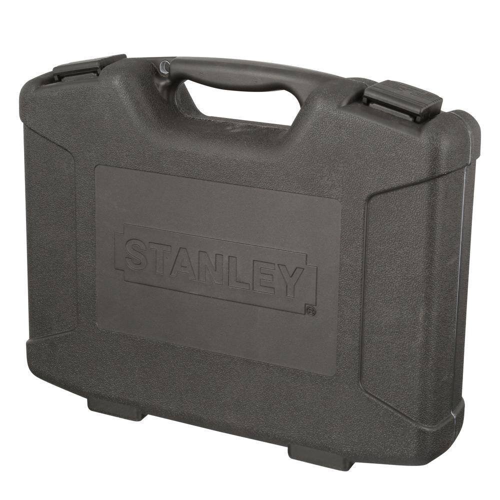 Stanley 92-839 1/4 in. and 3/8 in. Drive Black Chrome Laser Etched SAE and Metric Mechanics Tool Set (99-Piece)