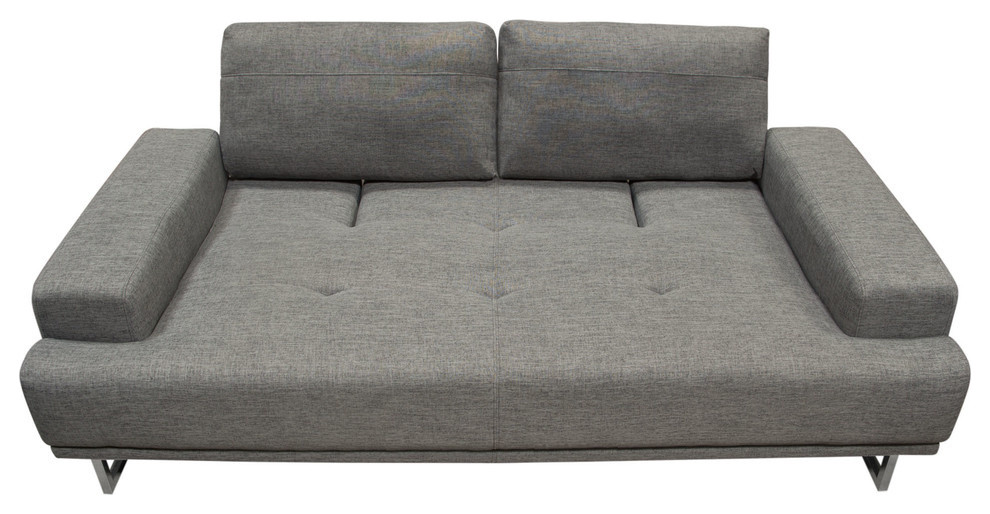 Russo Sofa With Adjustable Seat Backs  Fabric   Contemporary   Sofas   by Diamond Sofa  Houzz