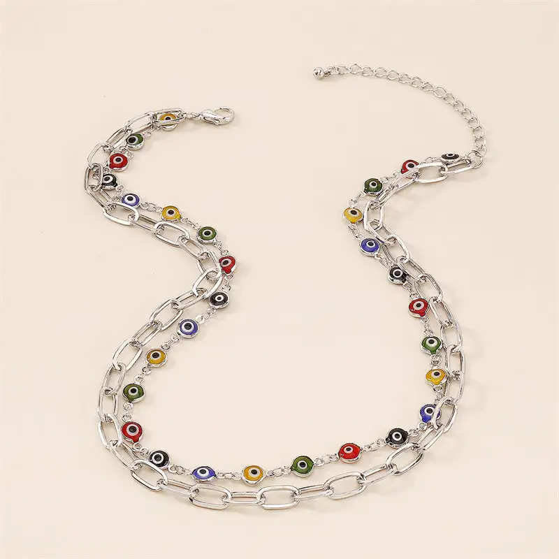 Casual Daily Geometric Hollowed Out Patchwork Necklaces