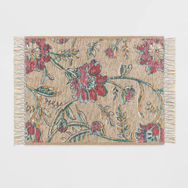 Floral Printed Rug