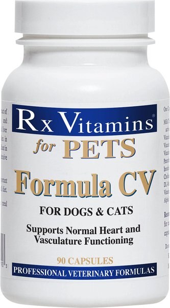 Rx Vitamins Formula CV Capsules Heart Supplement for Cats and Dogs