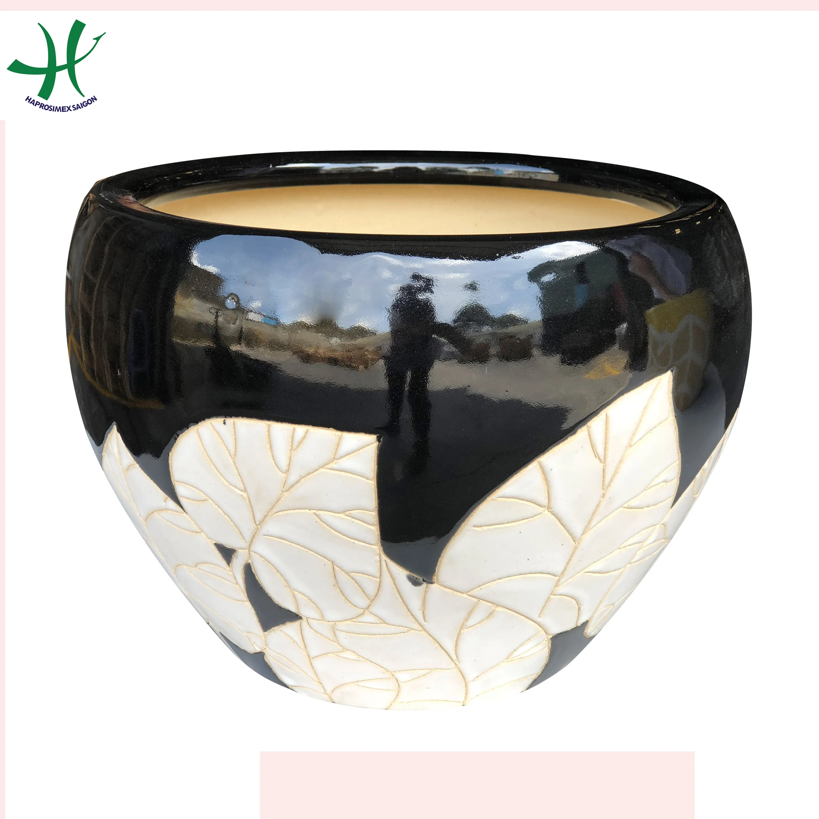 New design indoor flower pot for garden decoration home garden ceramic planter pots  set of 3