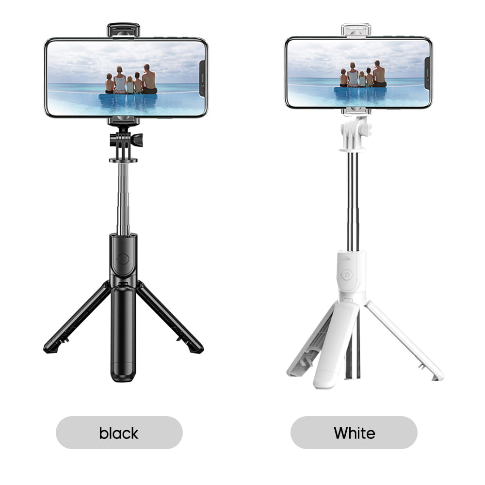 Suzicca Bluetooth Selfie Stick Foldable Tripod 360° Rotation Multi-functional Handheld Adjustable Mobile Phone Holder for Taking Pictures Live Show Recording Videos