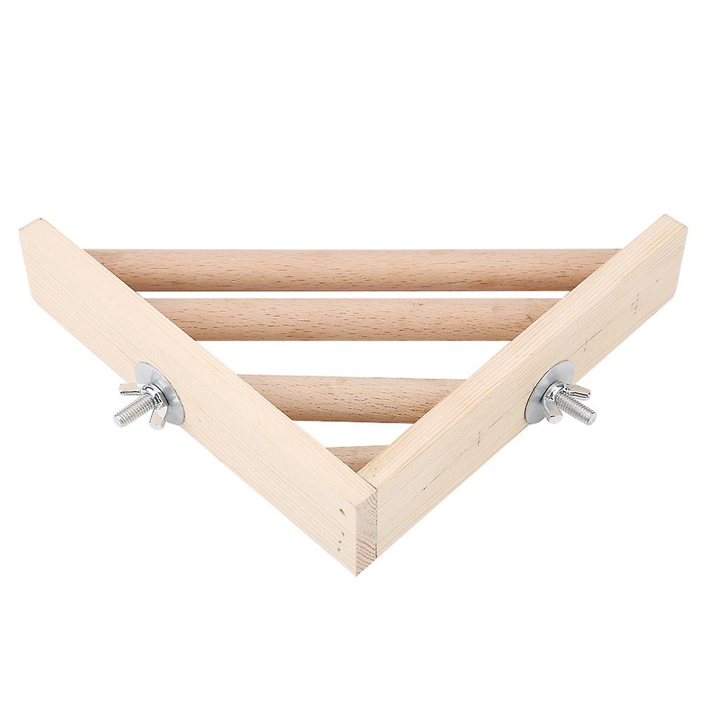 High Quality Parrot Standing Platform Rack Bird Climbing Wood Stand Cage Toy