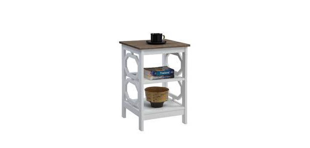 Breighton Home Odessa End Table With Open Shelves