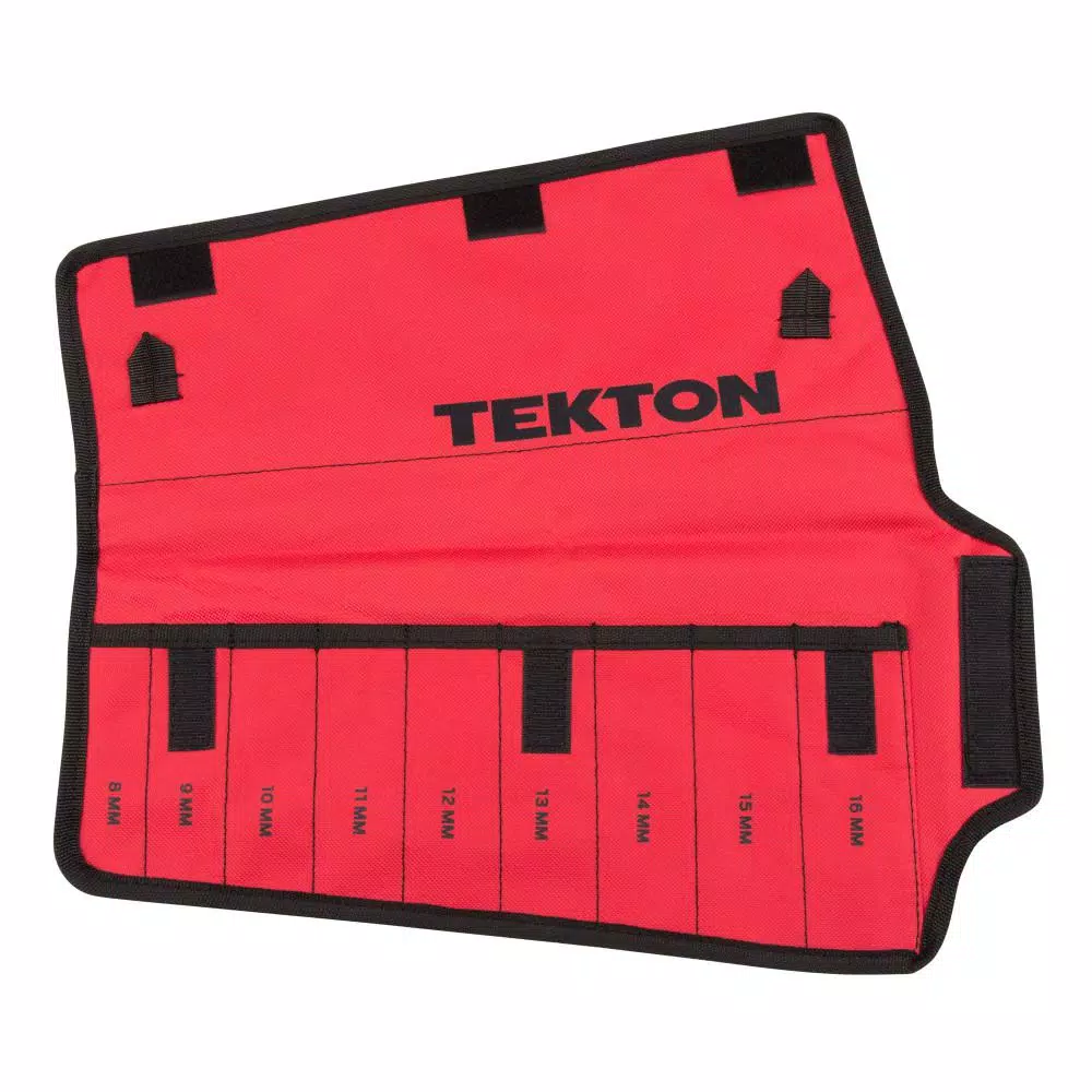 TEKTON 8 mm to 16 mm Combination Wrench Pouch (9-Tool) and#8211; XDC Depot