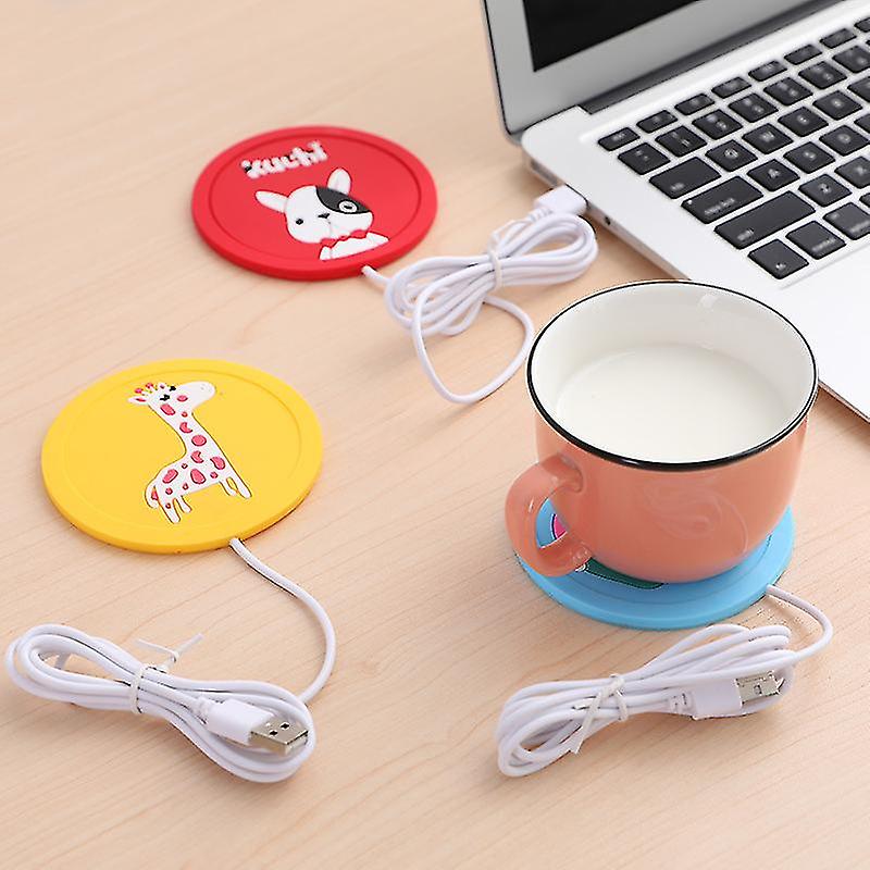 Coffee Cup Heater Coaster， Cartoon Cup Usb Heating Pad， Beverage Heater Board Tray