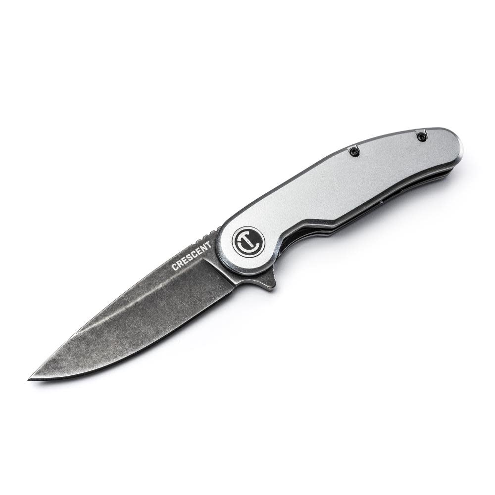 3-1/4 Drop Point Aluminum Handle Pocket Knife