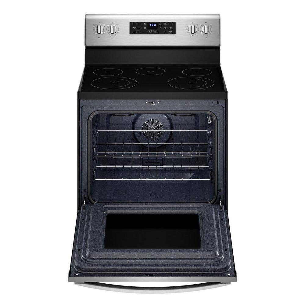 Whirlpool 5.3 cu. ft. Single Oven Electric Range with Air Fry Oven in Stainless Steel WFE535S0LS