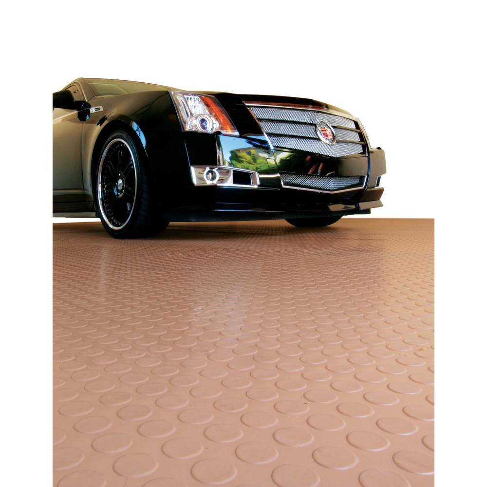 G-Floor Coin 8.5 ft. x 22 ft. Sandstone Commercial Grade Vinyl Garage Flooring Cover and Protector GF75CN8622SN