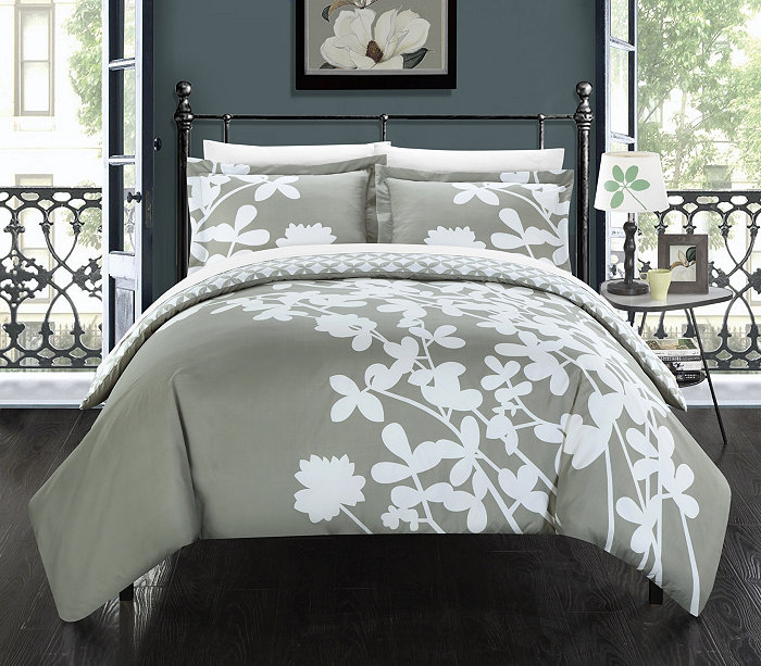 Chic Home Calla Lily 7 Pc Queen Duvet Set