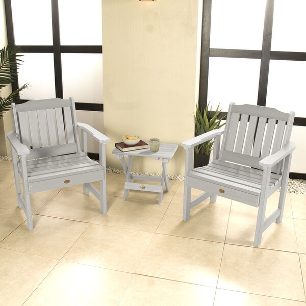 Garden Chairs and Folding Side Table (3piece Set)