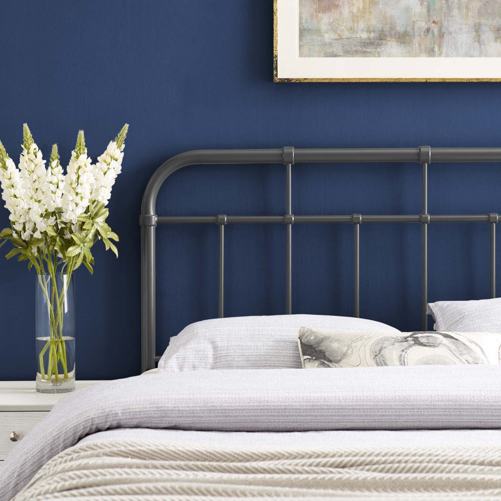 Alessia King Metal Headboard   Transitional   Headboards   by Modway  Houzz