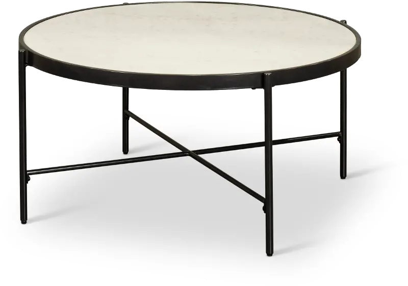 Vienna Black and White Marble Coffee Table