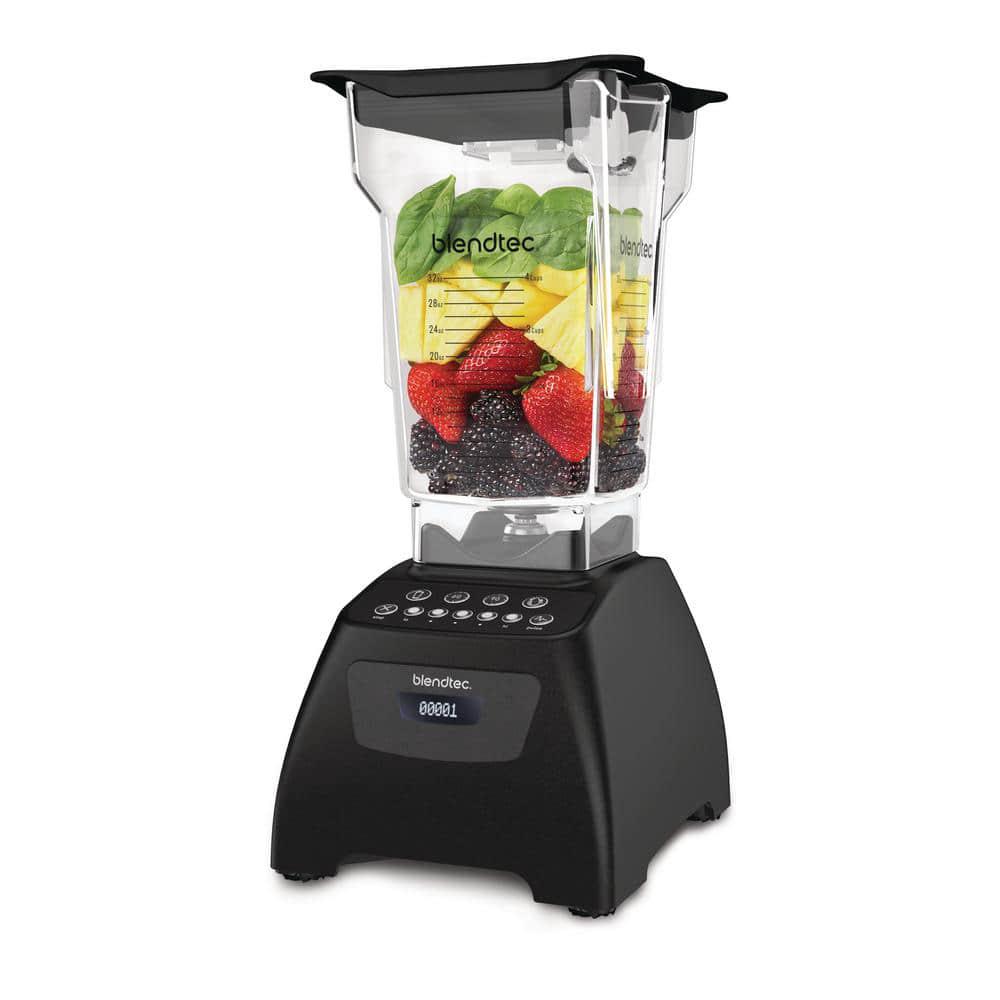 Blendtec Classic 575 32 oz 5Speed Black Blender with FourSide Blender Jar