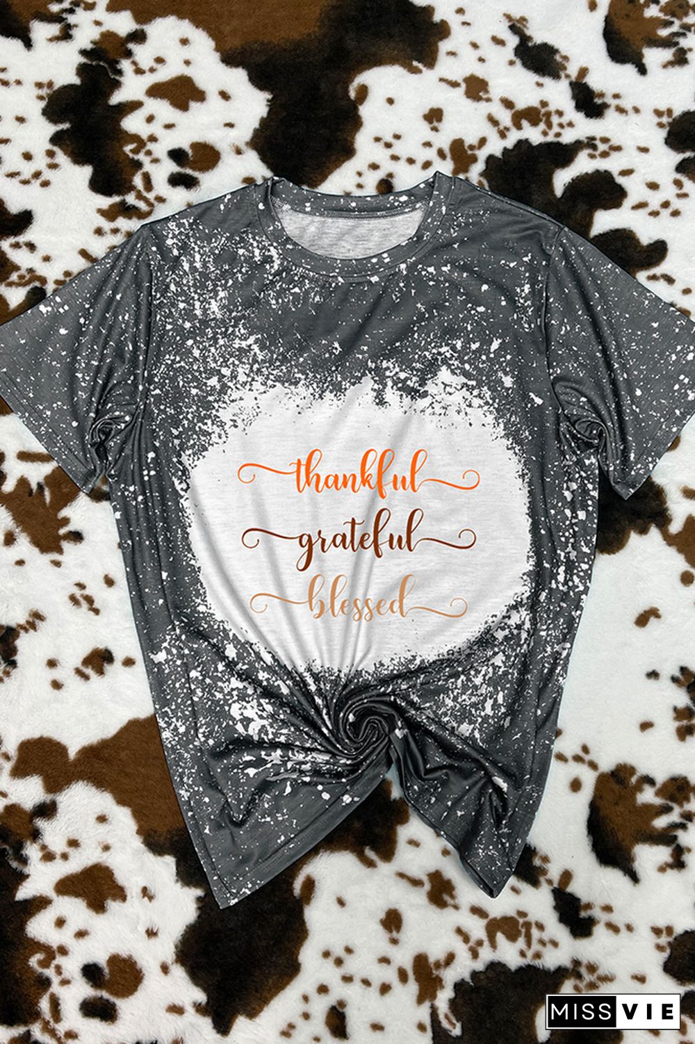 Thankful, Grateful, Blessed Graphic Tee Wholesale