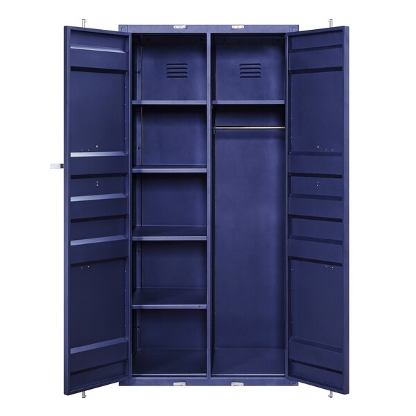 ACME Cargo Blue Metal Double Door Industrial Wardrobe - - 28676343