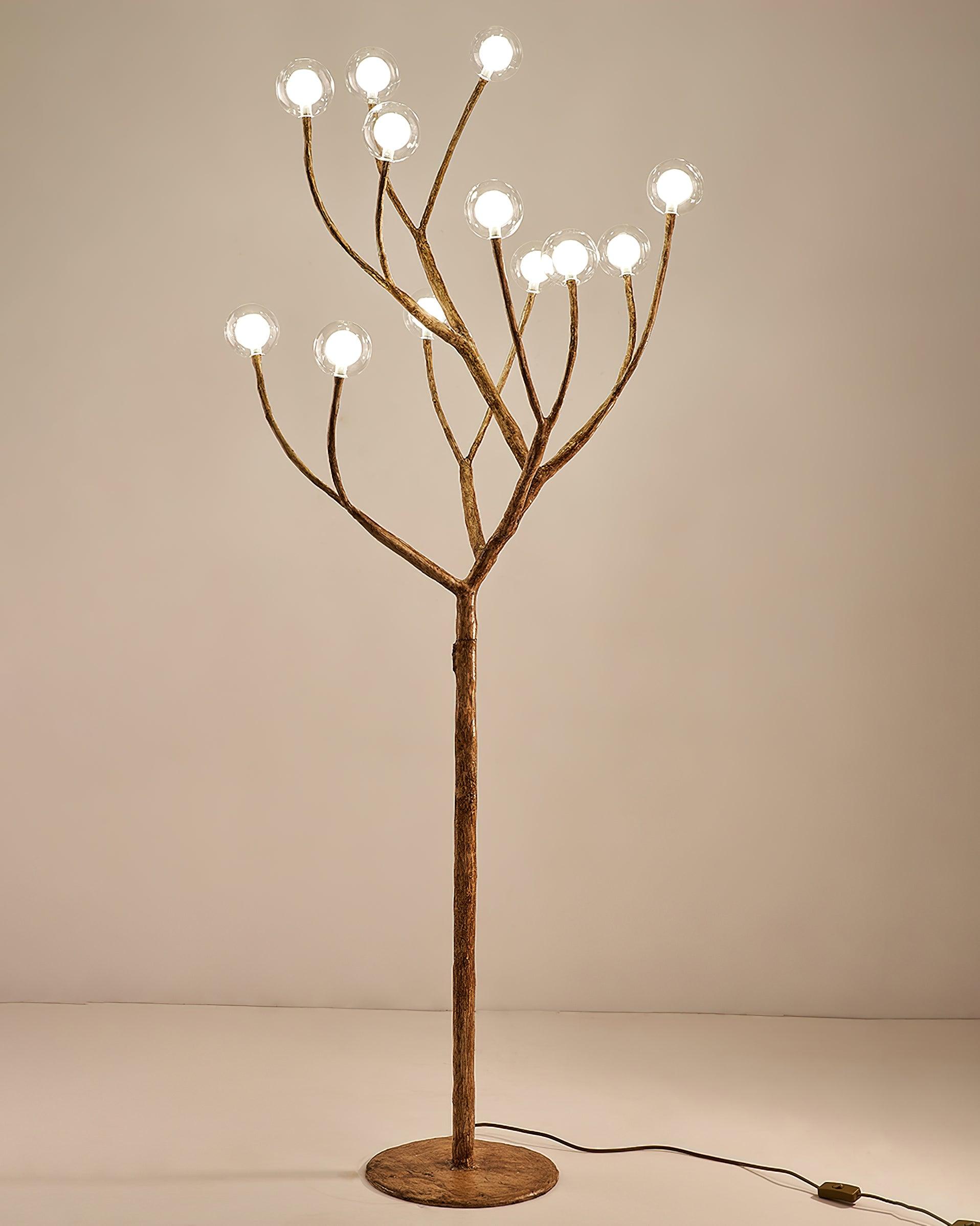 Imitation Wood Floor Lamp