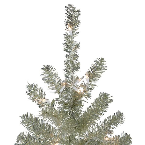 Sheer Champagne Artificial Tinsel Christmas Tree