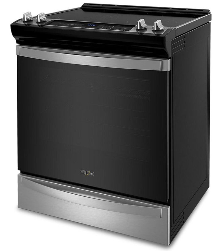 Whirlpool 6.4 Cu. Ft. Fingerprint Resistant Stainless Steel 7-In-1 Air Fry Slide-In Electric Oven