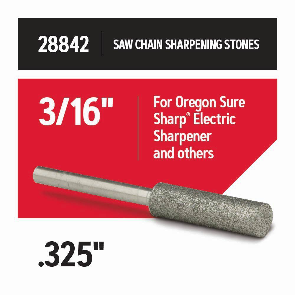 Oregon 316 in. Sharpening Stones (3-Pack) for Suresharp Handled Grinder for 0.325 in. Saw Chain 28842 28842-21