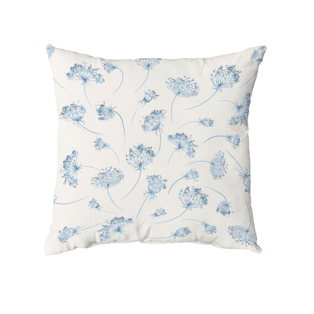 Wishing Flowers Throw Pillow