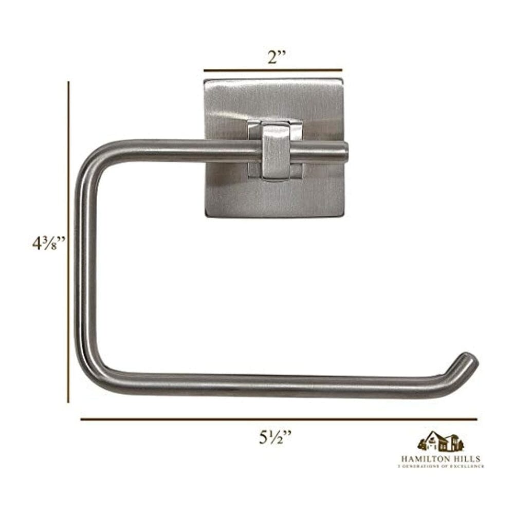 Modern Flat Brushed Nickel Bathroom Accessories